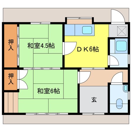 辻様貸家の物件間取画像